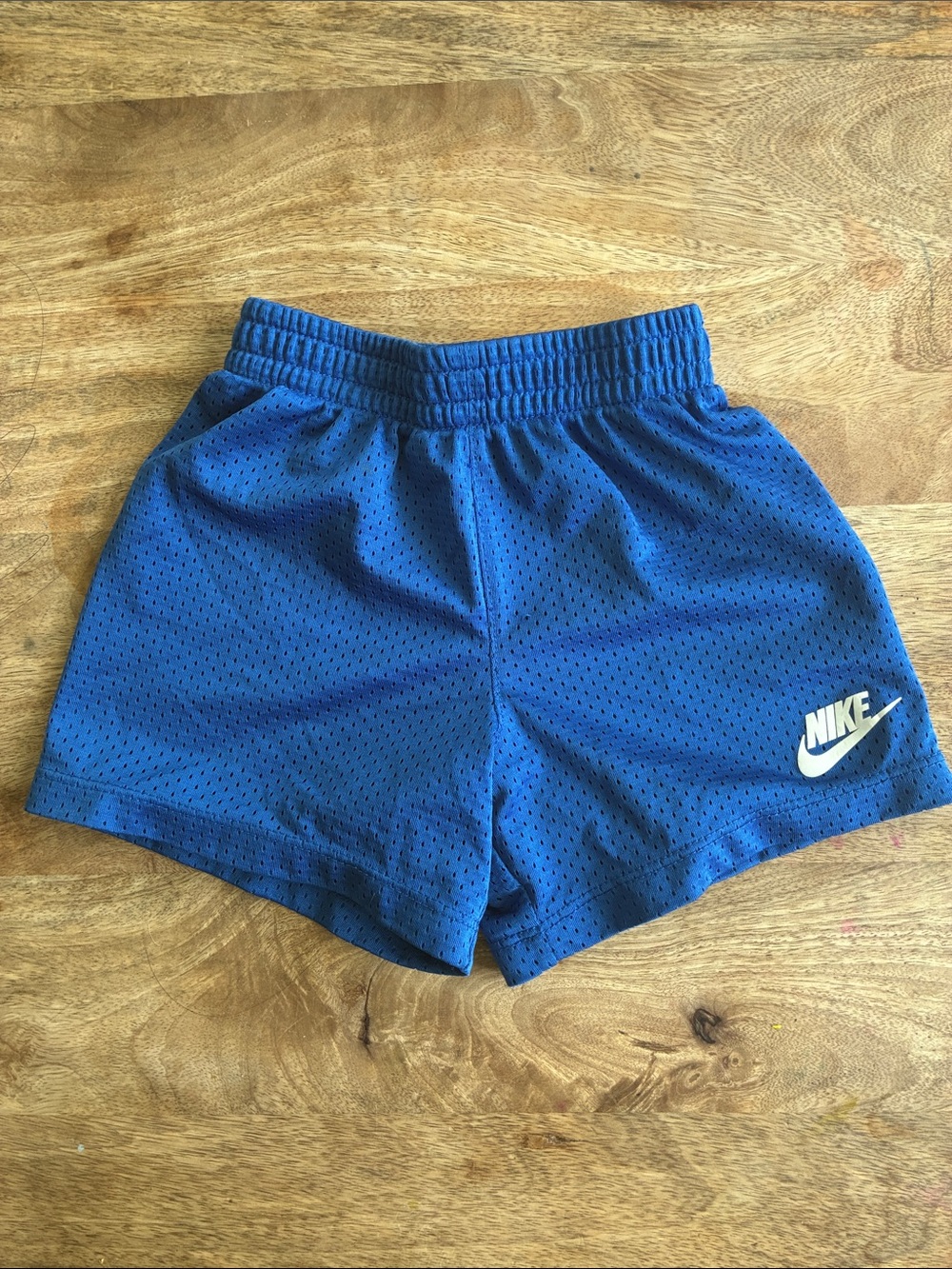 Nike Kids Royal Blue Mesh Athletic Shorts